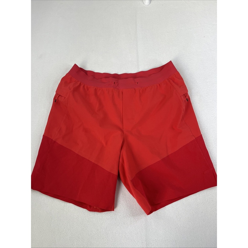 Men's Lululemon Train to Beach Shorts 8" Size Large Red M7AJGS
